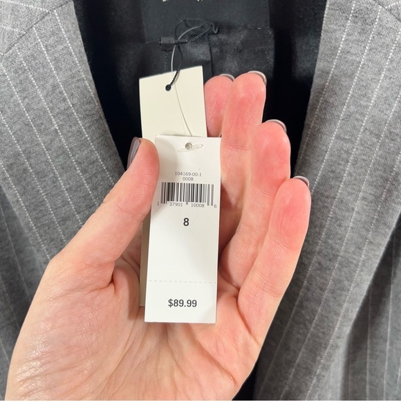 Banana Republic Factory Machine Washable Striped Blazer NWT 8 - Picture 4 of 8